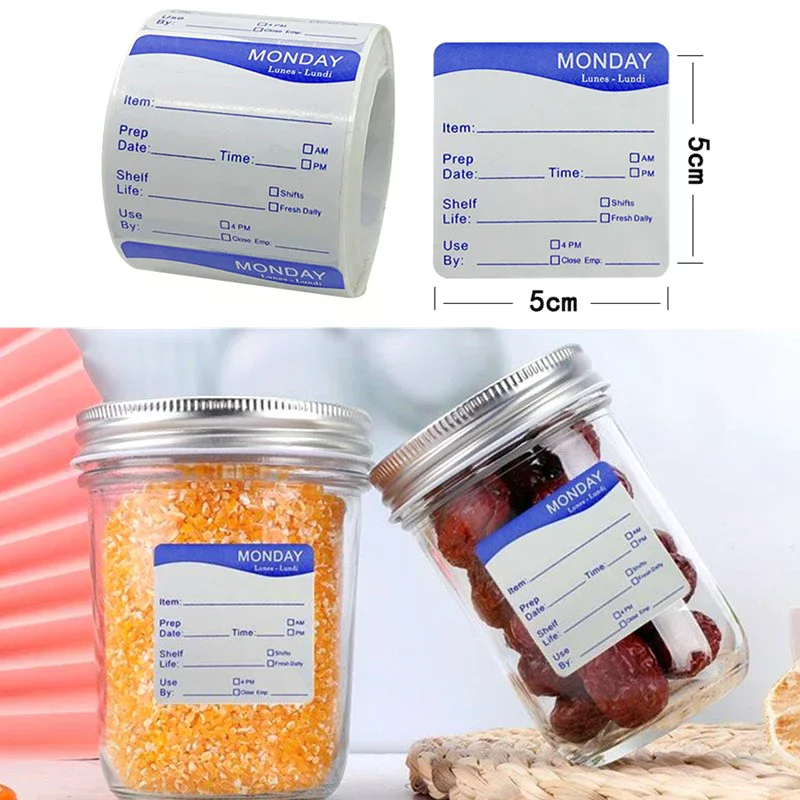 250 ピース/ロールキッチン日付食品ステッカーラベル文具ス - Snacks Food Labels のレビューと価格