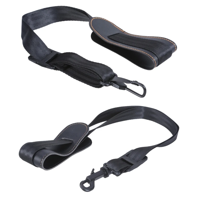 Leathers Nylon Adjustable Length Neck Strap Padded Saxophone Neck Strap Harnesses Leathers Saxophone Neck Strap