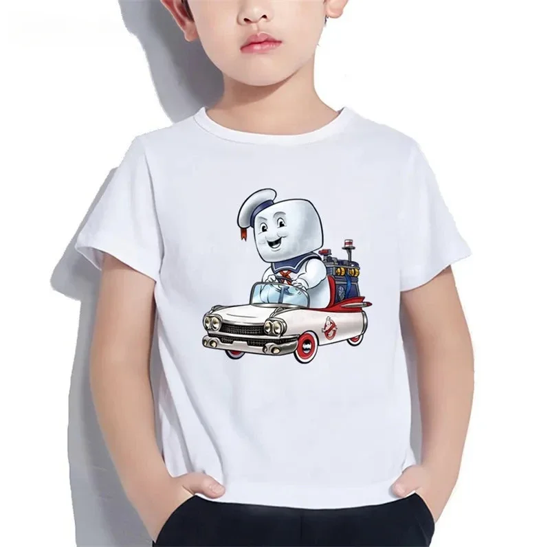 

T Shirt Anak Gambar Kartun Ghostbuster Old School Baju Lucu Anak Laki-laki/Perempuan T-shirt Bayi Leher-o Musim Panas, OHKP5224