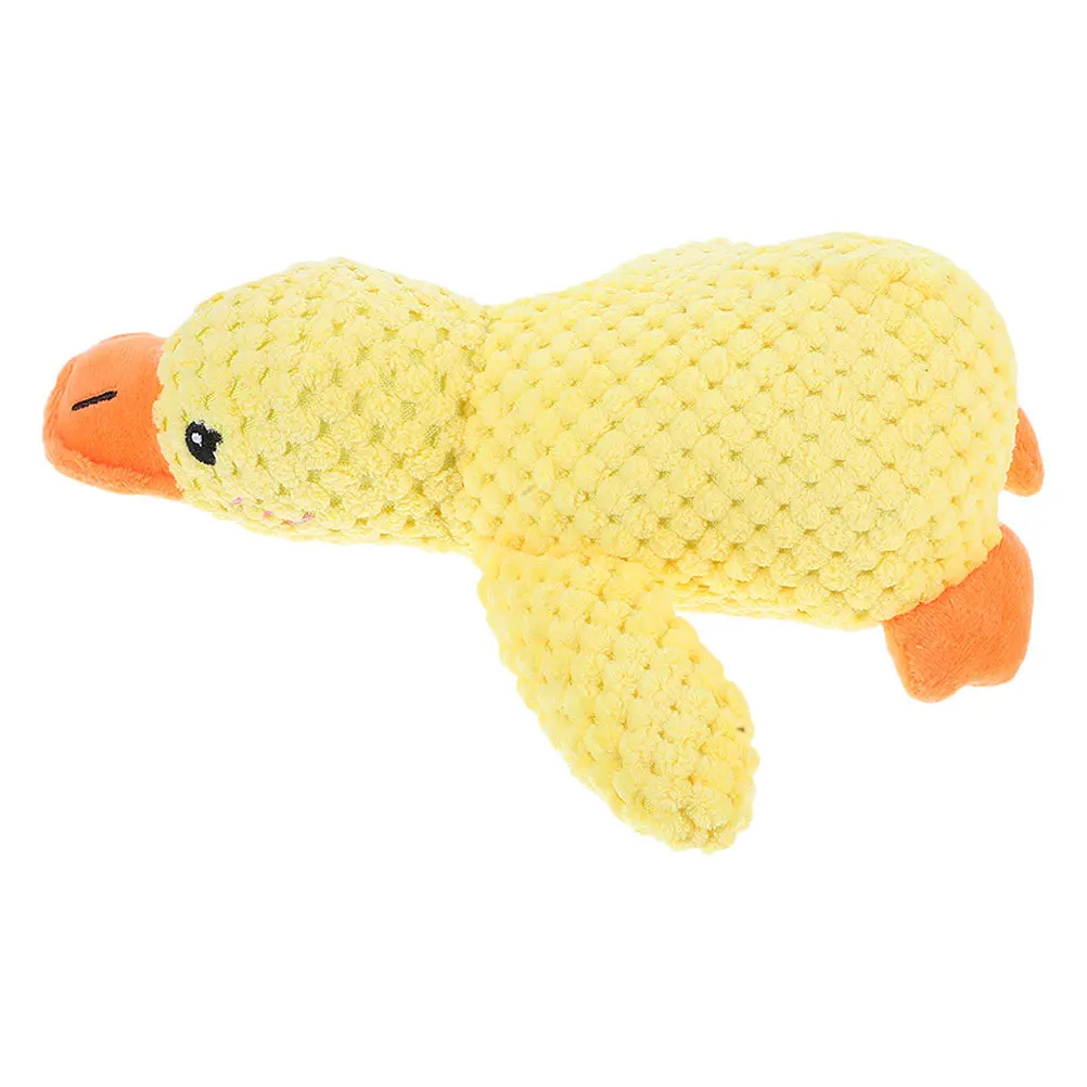 

1pcs Pet Chew For Dogs Yellow Squeaky Dog Small Puppy Interactive Play Sound Chewers Durable Soft Stuffed Animal Aggressive