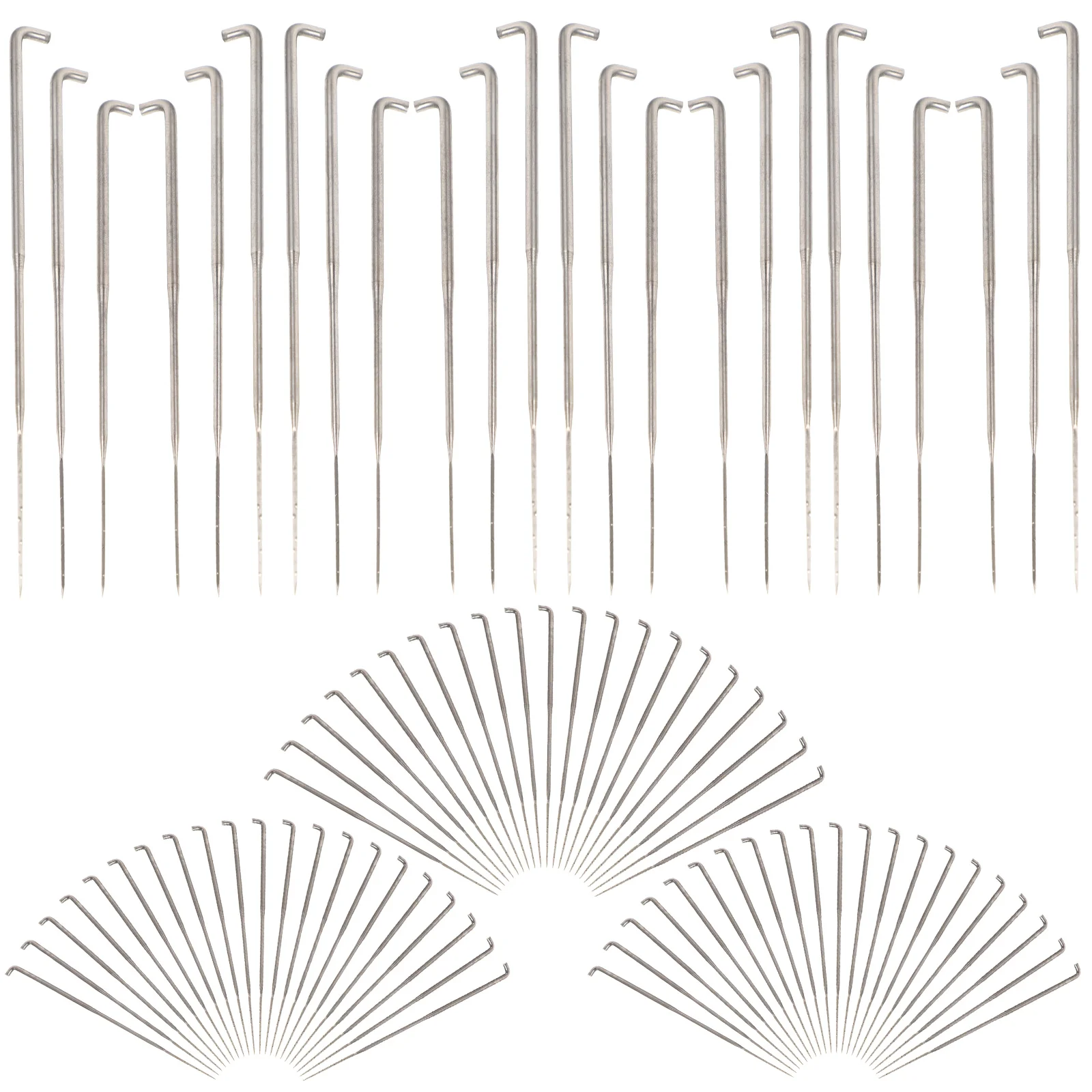 

150 Pcs Punch Needle Poking Tool Metal Embroidery Kits for Adults Crochet Diy Craft