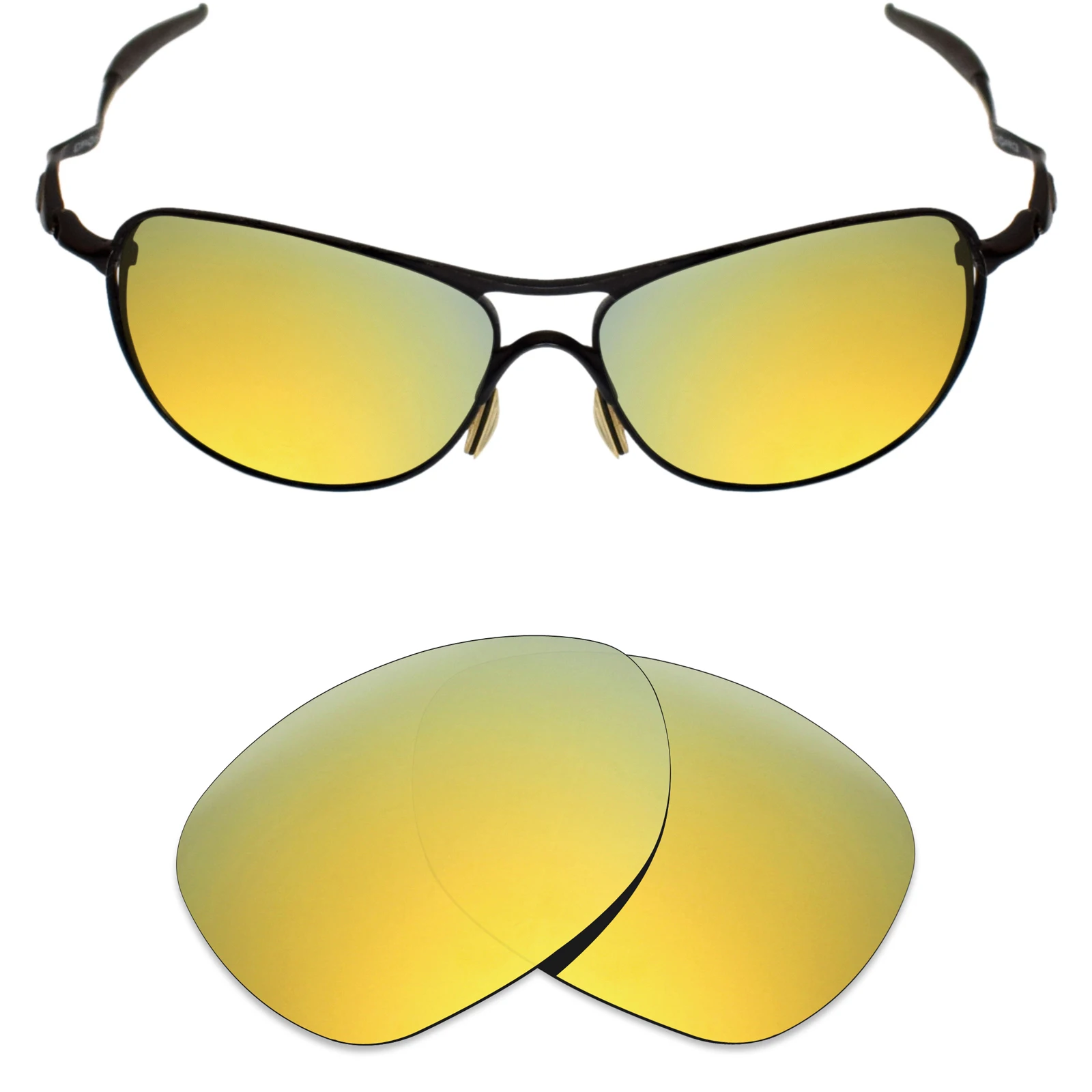 ezoptix123 Polarized / Non-Polarized Lenses Replacement for Oakley Crosshair New 2012 OO4060 - 61mm Sunglass