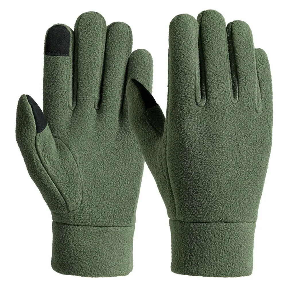 

Удобные варежки с пятью пальцами и длинными пальцами, теплые тонкие флисовые перчатки в корейском стиле, ветрозащитные велосипедные перчатки с сенсорным экраном, уличные