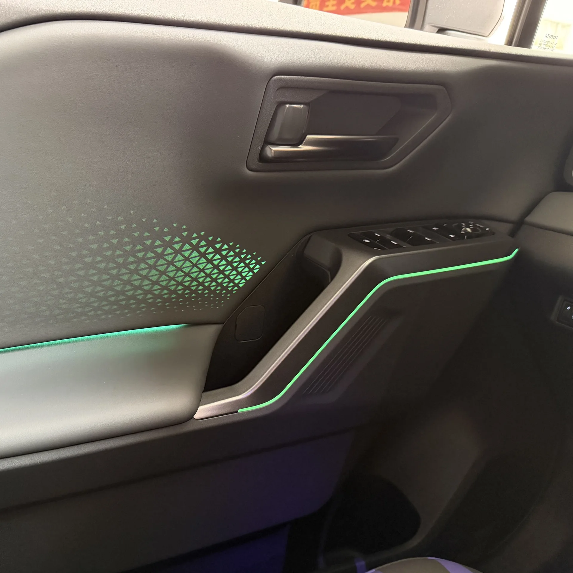 Car Door Armrest Atmosphere Light Led Colorful Door Window Lifting Switch Ambient Lamp Accessories LHD For Toyota RAV4 2026