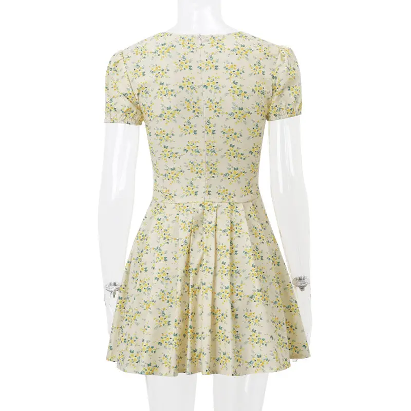 4XLフレンチフローラルドレスプラスサイズウエストシンチャーボディコンスリーブドレスセクシースリムフィットサマーアウトフィットバイラルボディシェイプシック