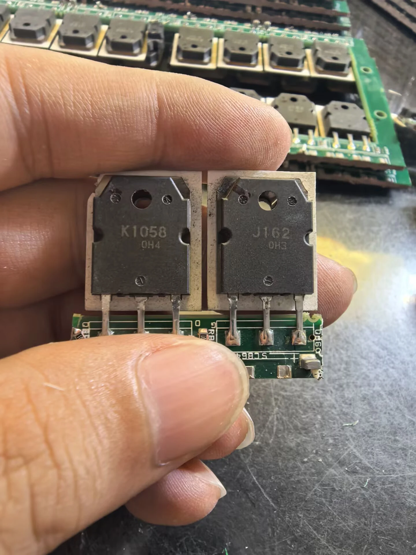 K1058 J162 2SK1058 2SJ162 TO-3P ORIGINAL DISASSEMBLY Precision pairing