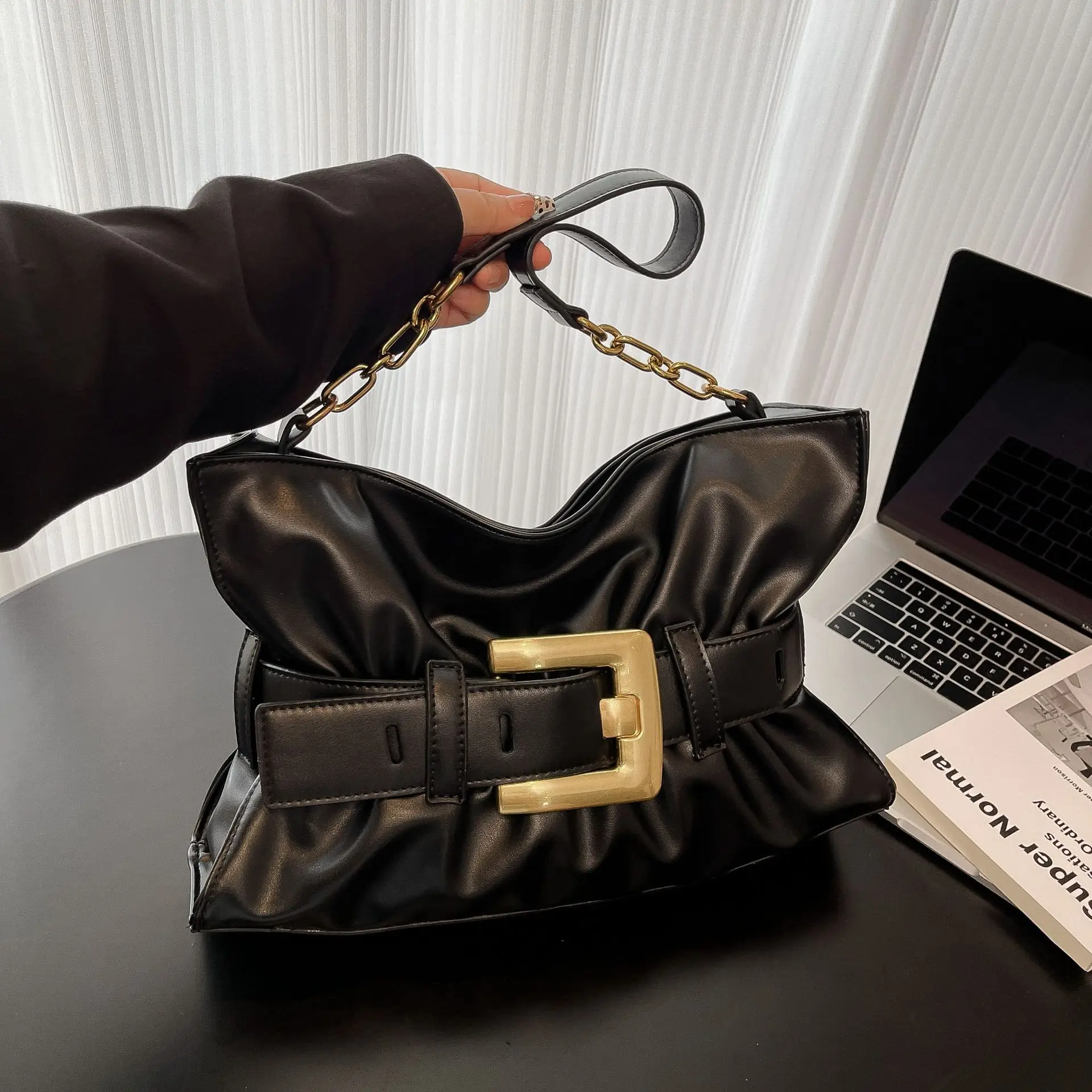 

2025 Big Work Tote for Professionals, Spacious Laptop Bag Multi-functional Shoulder Crossbody, Commuter Bag for Office