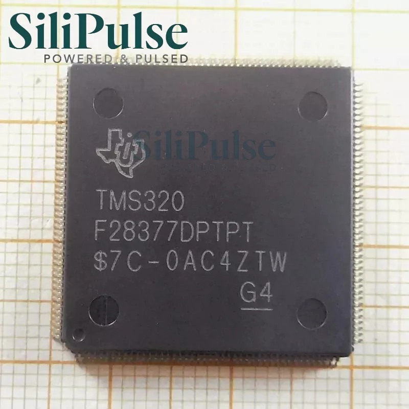 (1pcs) TMS320F28377DPTPT LQFP-176(24x24) 100% Original In Stock (MCU/MPU/SOC) 1.14V~3.47V 97 200MHz 1MB