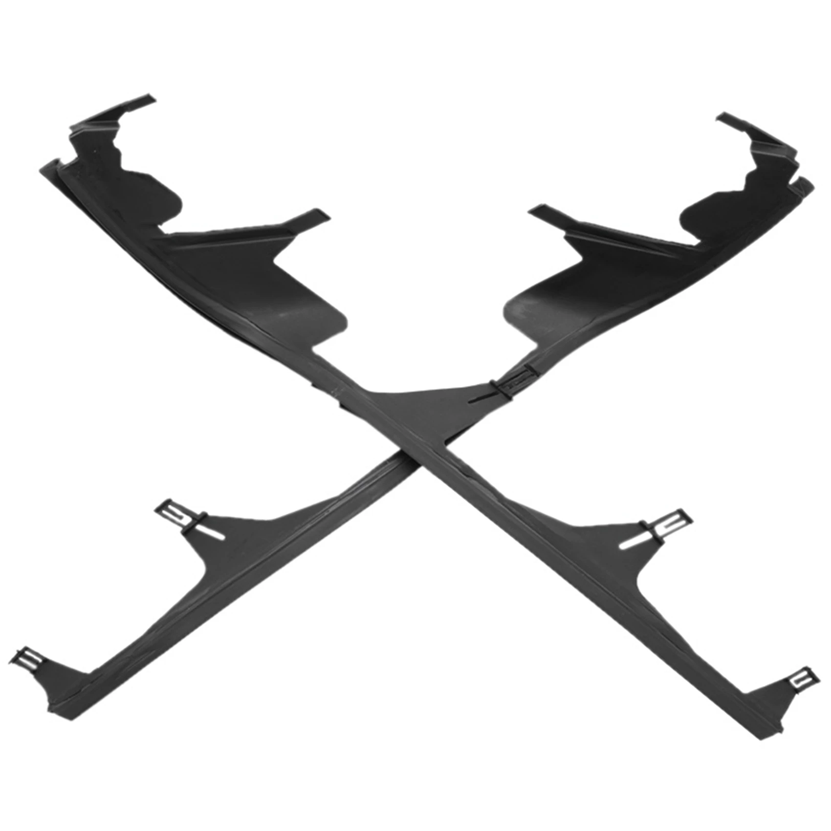 2Pair Front Upper Headlight Cover Strip Set Trims Headlight Sealing Strip & Gasket For BMW E46 4 Door 325I 2002-2005 - Image 2