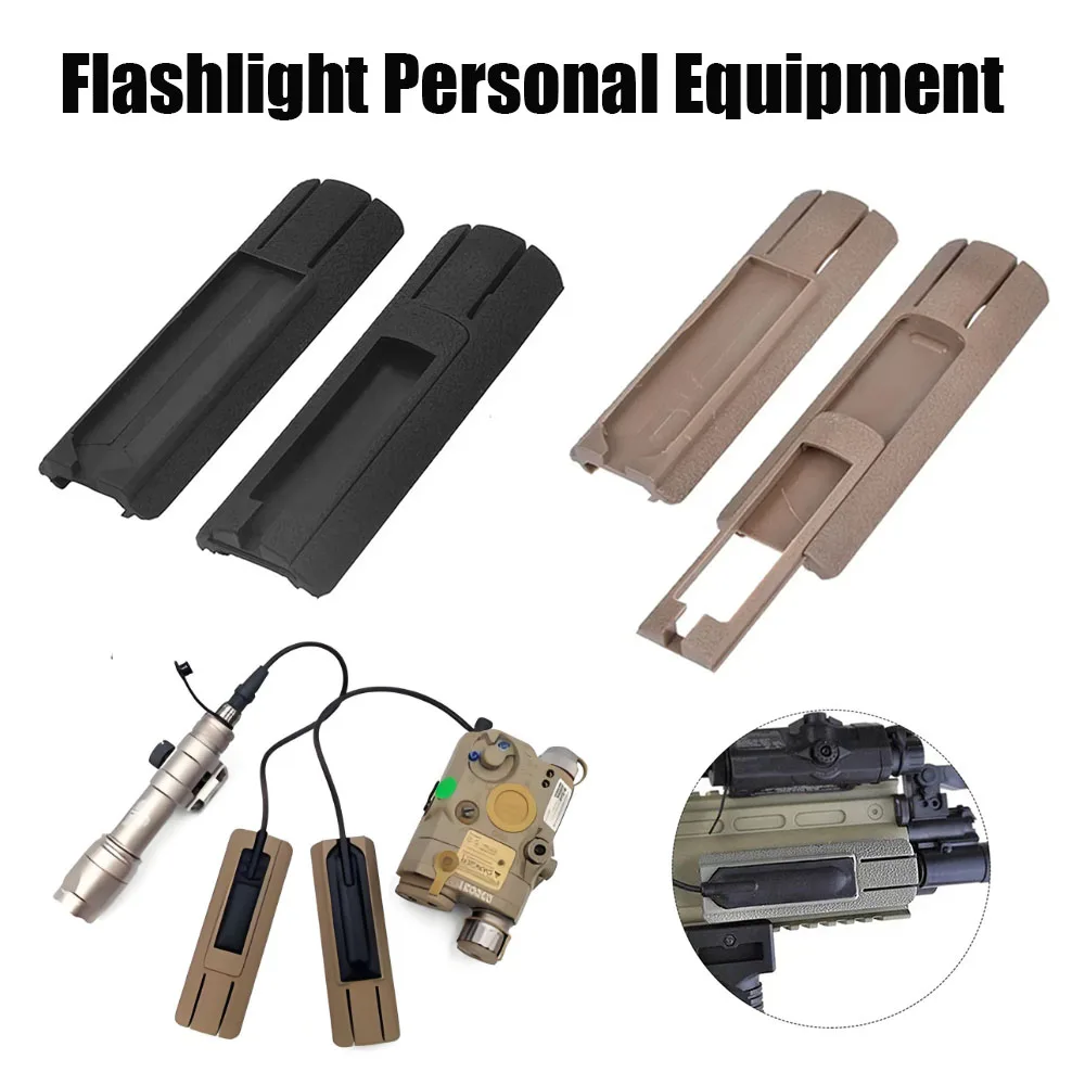 

​​Pressure Switch Tailcap​​ M600 M300 PEQ Hunting Picatinny Rail Cover for Airsoft Hunting Military Training Use for Survival