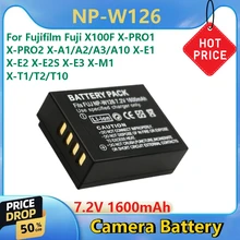 New NP-W126 7.2V 1600mAh High Quality Camera Battery for Fujifilm Fuji X100F X-PRO1 X-PRO2 X-A1/A2/A3/A10 X-E1 X-E2 X-E2S
