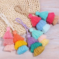 LOULEUR Double Headed Tassel Pendant For Fashion Bag Pendant Decoration Accessories DIY Crafts Gift Earrings Handmade Material