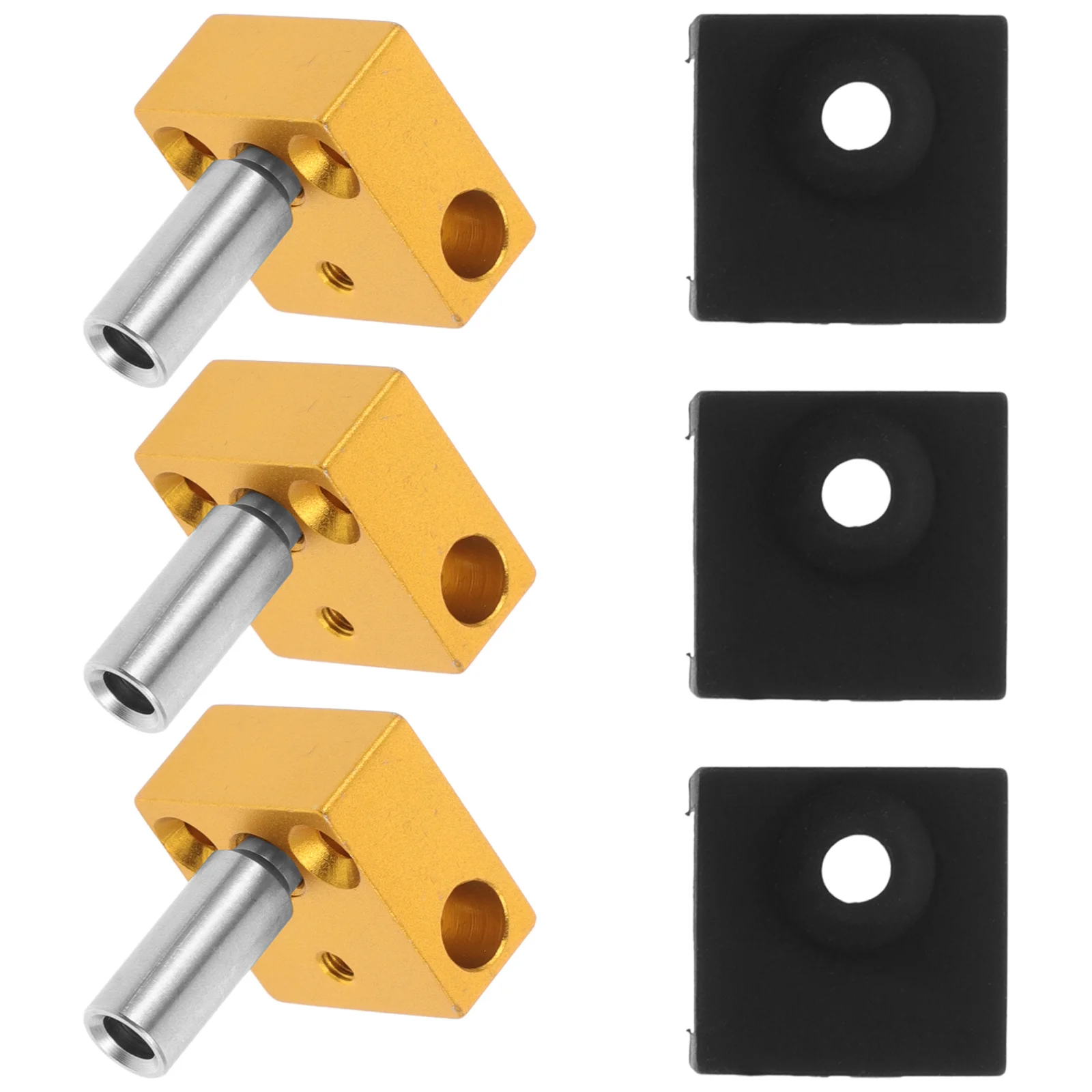 

1Set 3D Printing Accessories Extruder Heater Block Kit Aluminum Silicone Durable Heating Block for 3D Printer Parts