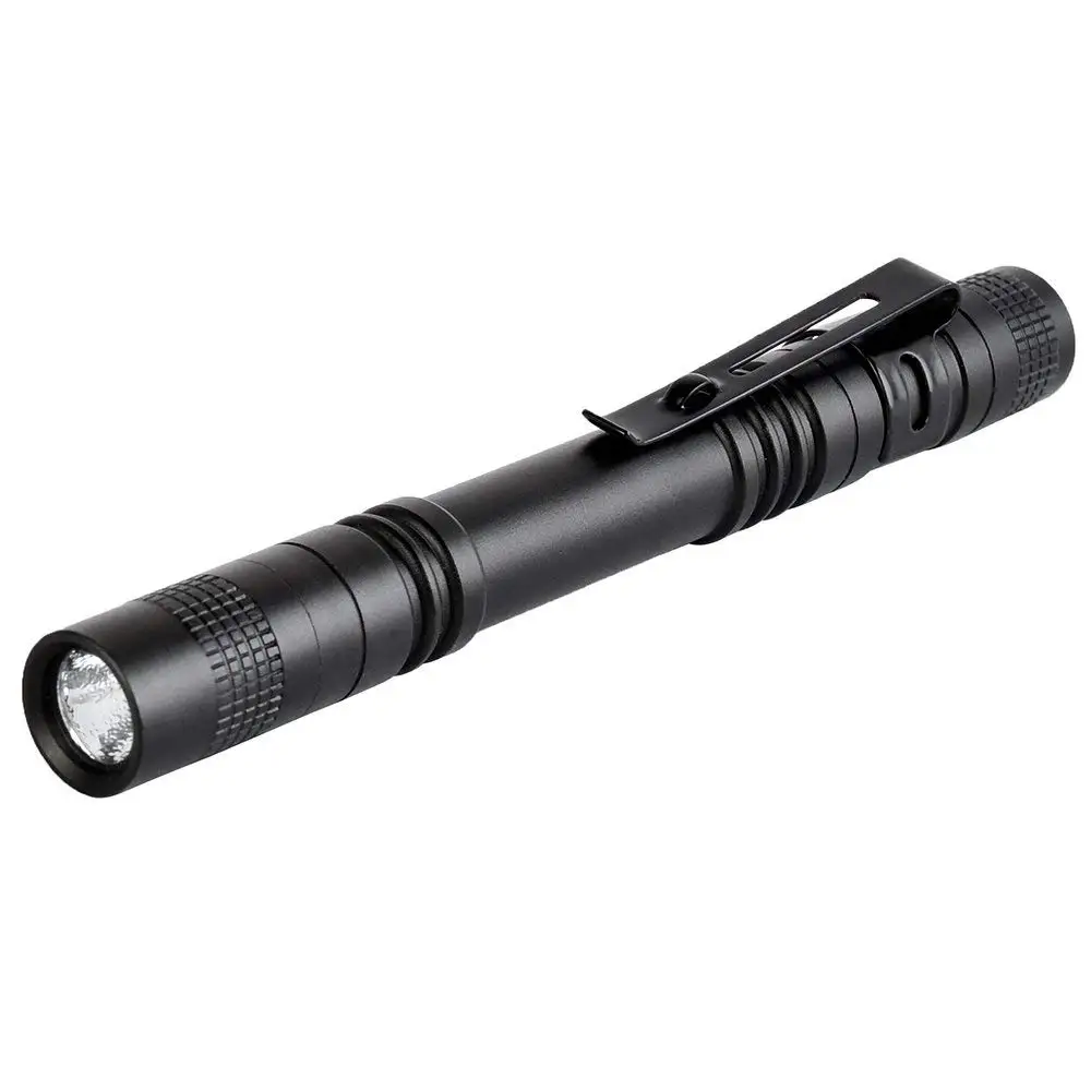 ZK30 1000LM XPE-R3 Mini Flashlight Pen Torch LED Penlight Flashlight Tactical Torch with Clip Pocket Linterna(13.3 CM)