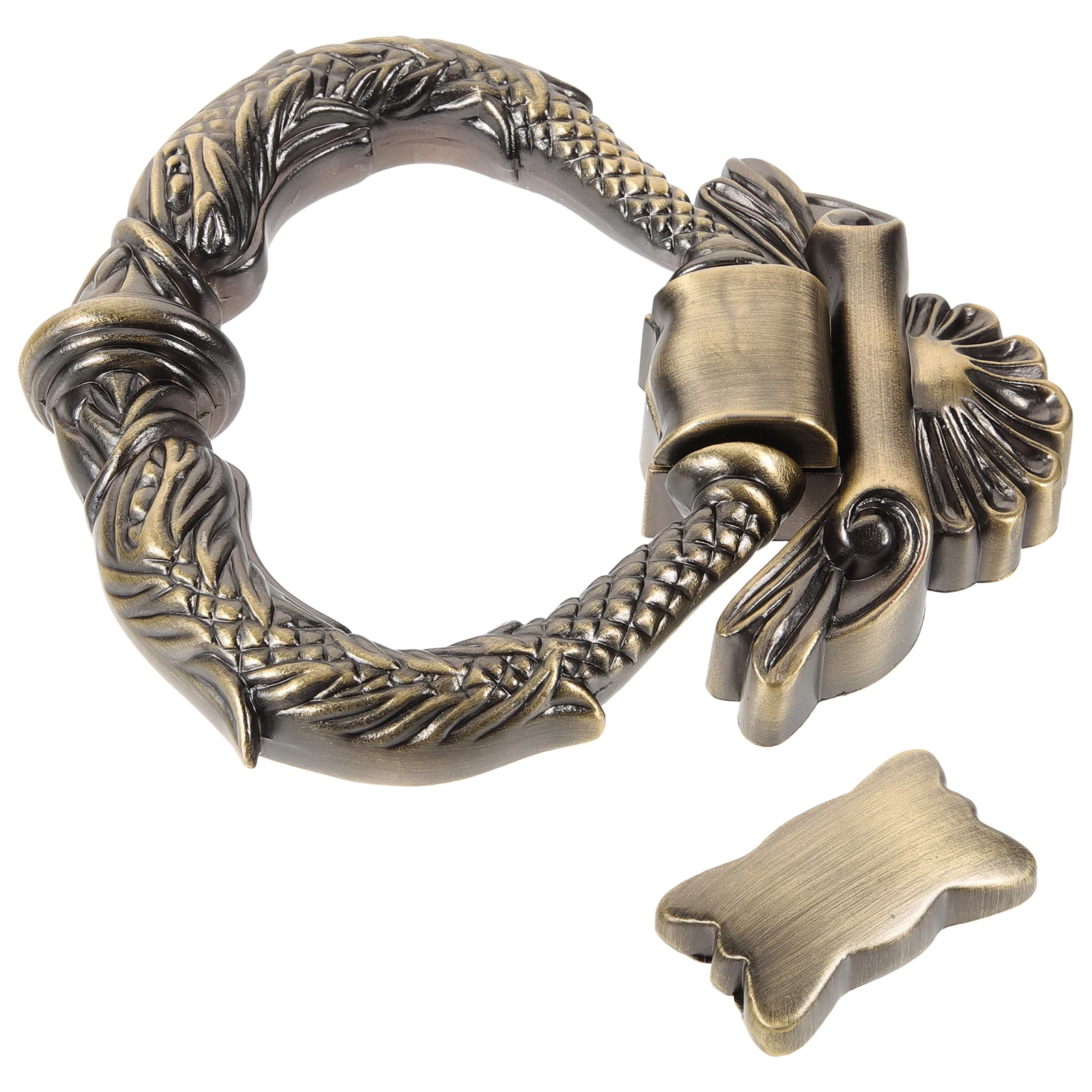 

Retro Zinc Alloy Vintage Metal Hardware for Front Gate Decor Household Use Durable Simple Design Smooth Surface