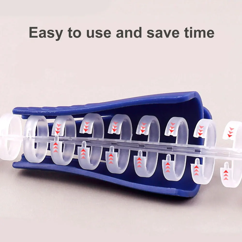 1PC plastic binder ring opener, used for opening and closing binder binding wire combs, labor-saving and convenient.