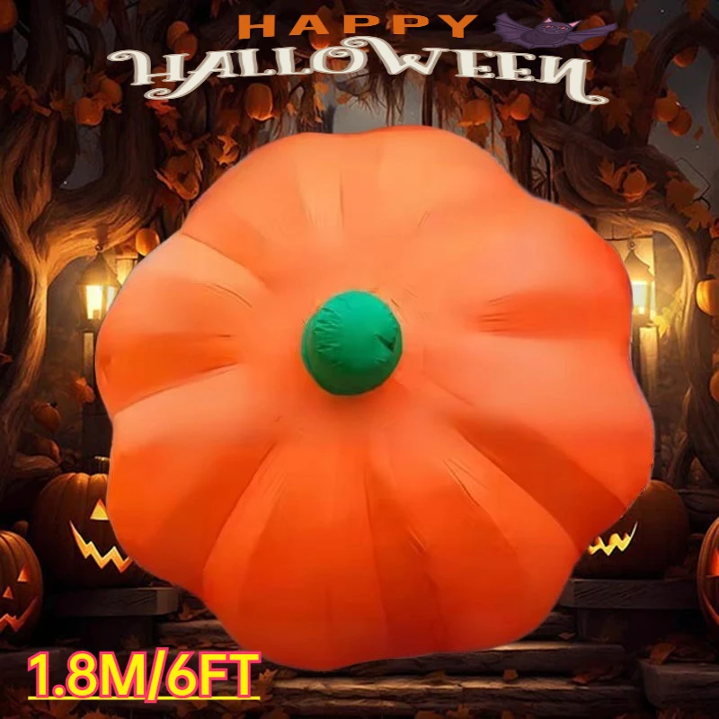 

6FT Halloween Inflatable Toys Pumpkin Balloon Decoration Halloween Party LED Light Up Blow Up Indoor Outdoor Garden Yard Decor