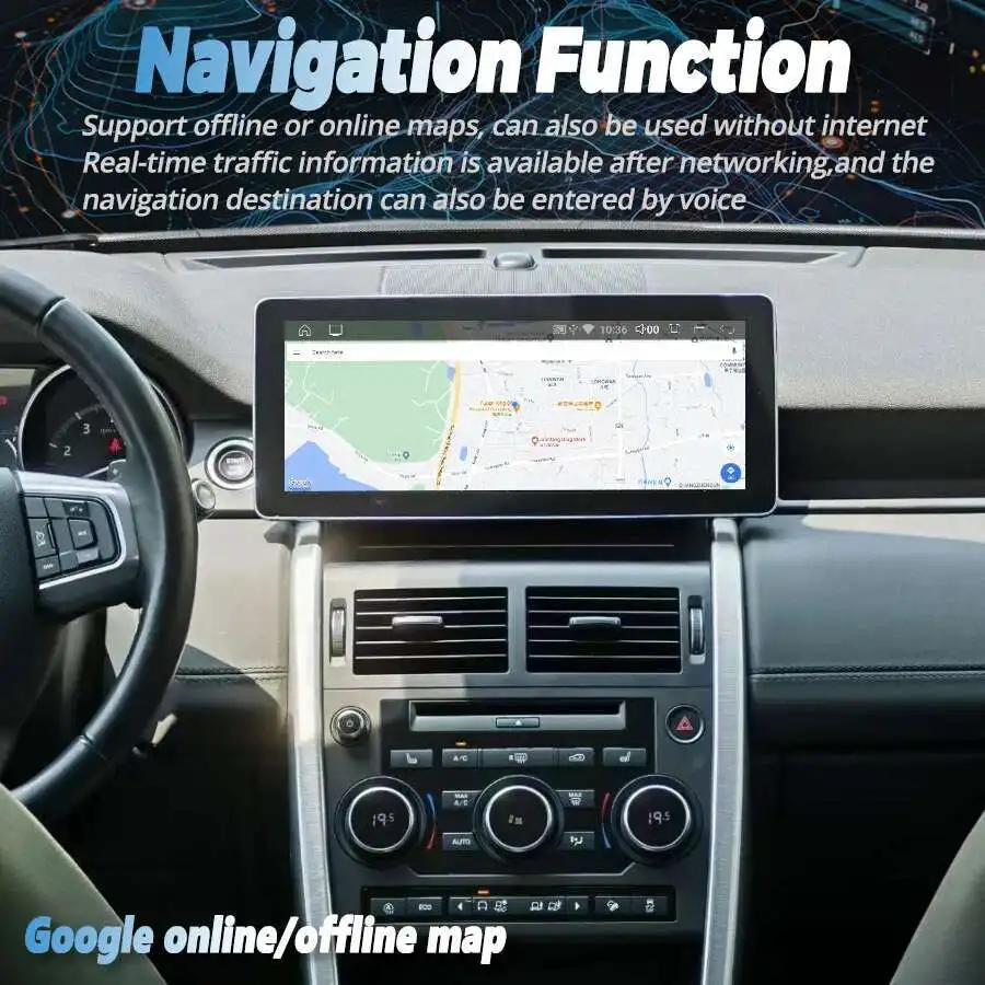 12.3 "نظام مزدوج أندرويد مشغل وسائط متعددة لاند روفر ديسكفري سبورت L550 2015-2019 Carplay راديو تلقائي سيارة لتحديد المواقع والملاحة
