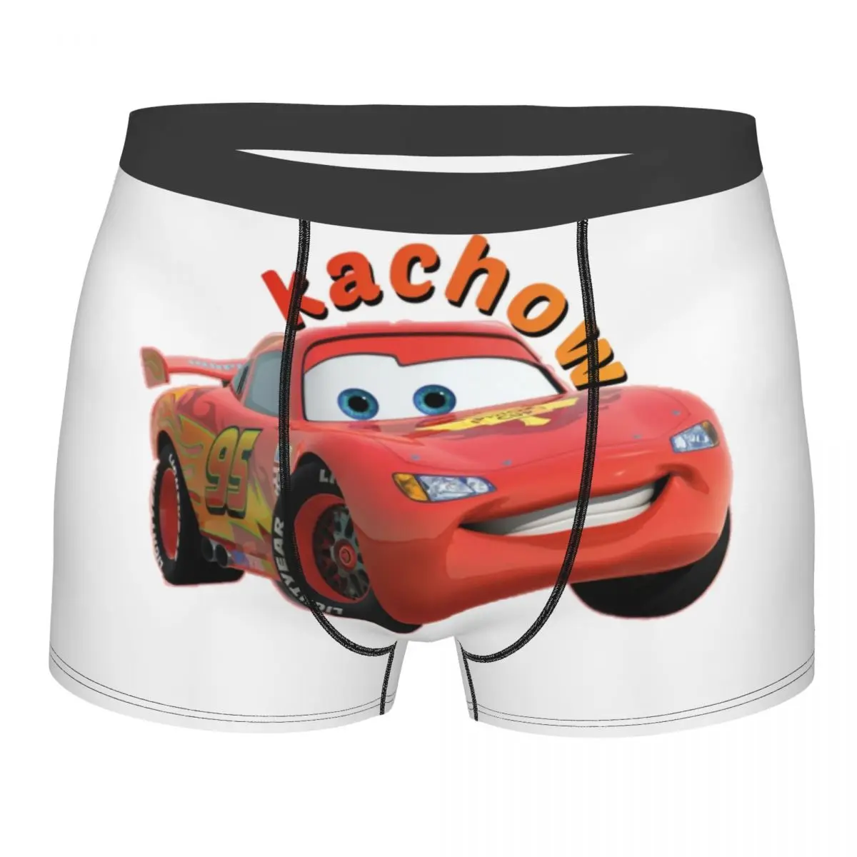 

Male Fashion Lightning Mcqueen Cartoon Cars Kachow Underwear Boxer Briefs Men Stretch Shorts Underpants