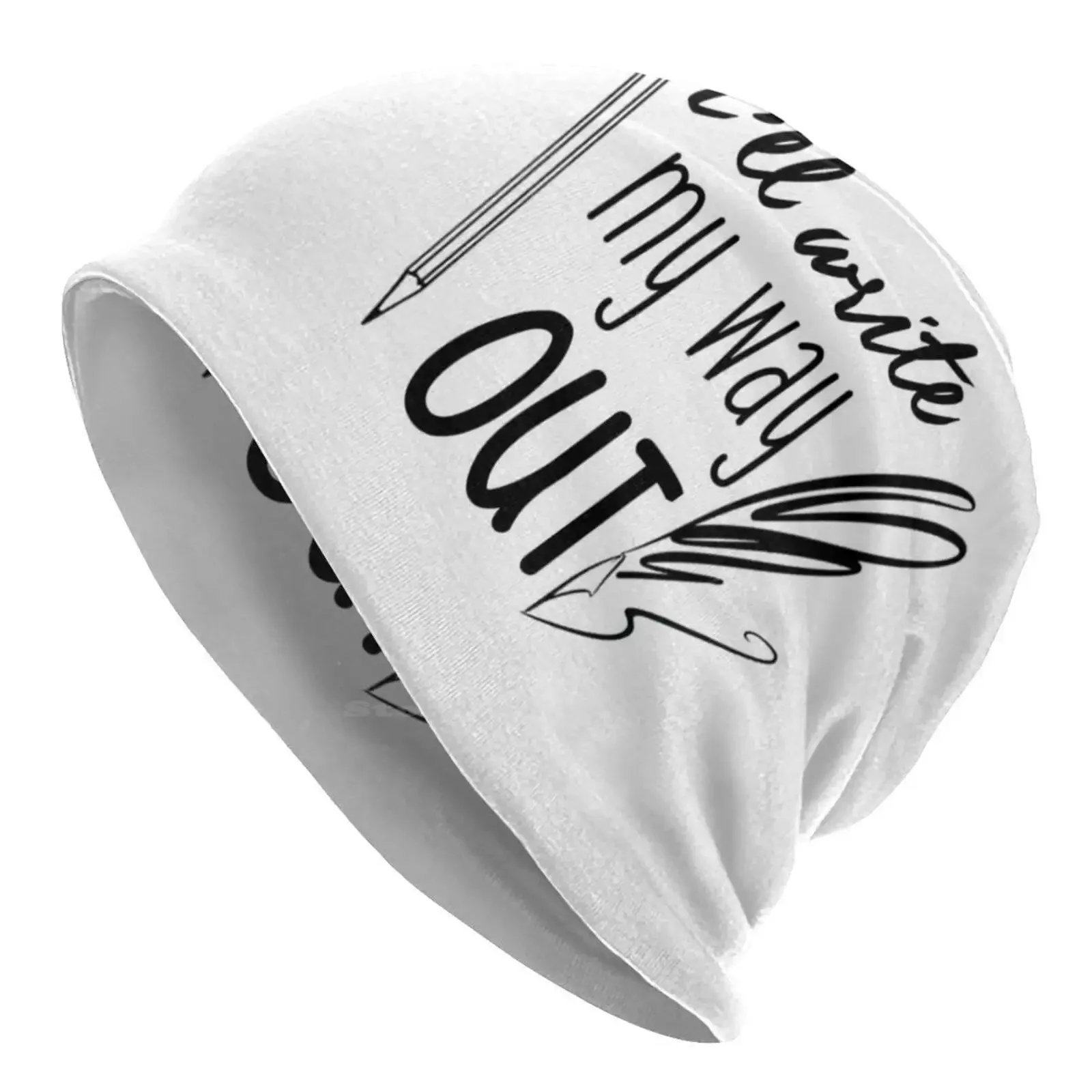 I'll Write My Way Out Knitted Hat Warm Beanie Outdoor Caps Broadway Musical