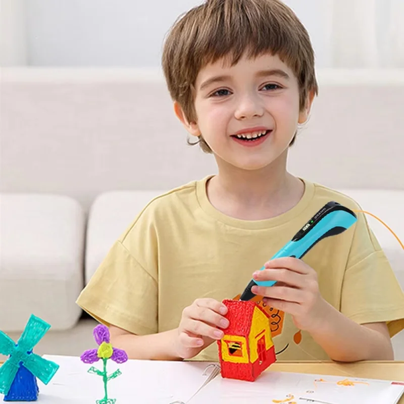 

3d Pen for kids Creatived Toy DIY 3D Printing Pen Type-C Rechargeable 3D Pens Set with 200M PLA Filament for Children Gift