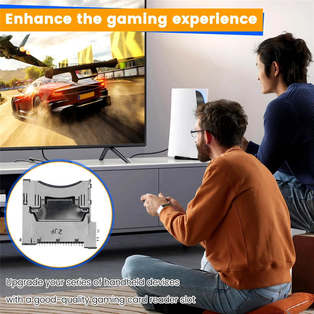 Substituição do slot do leitor de cartão de jogo SMIEA para Nintendo NDSI NDSILL/XL - Peças duráveis do soquete do cartão do console de jogo