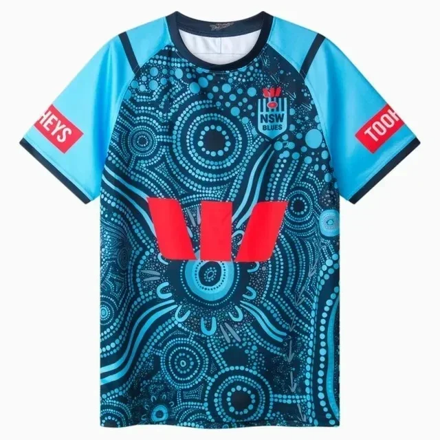 2024 NSW Blues State Of Origin قميص الرجبي الأصلي - مقاس الرجال: S-5XL (رقم اسم الطباعة) جودة عالية