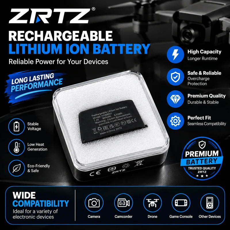 Batteria ZRTZ 800mAh per Deragliatore Sram Red XX1 GX Force X01 Etap Eagle AXS, RockShox Reverb AXS, Reggisella
