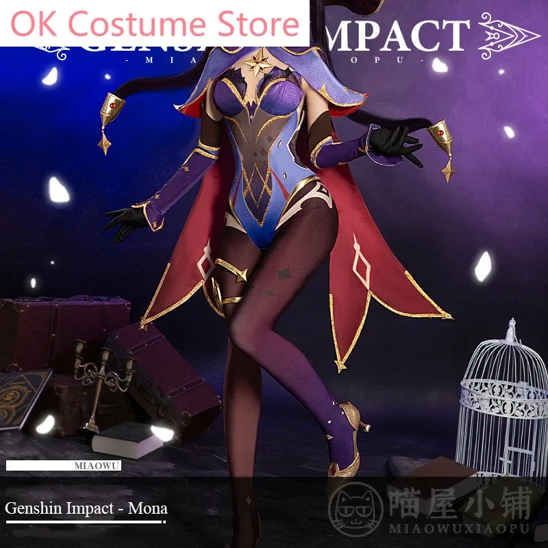 CosplayAnime! بدلة لعبة Genshin Impact Mona XingTianShuiJing بدلة رائعة زي تنكري زي حفلات الهالوين Wo #2