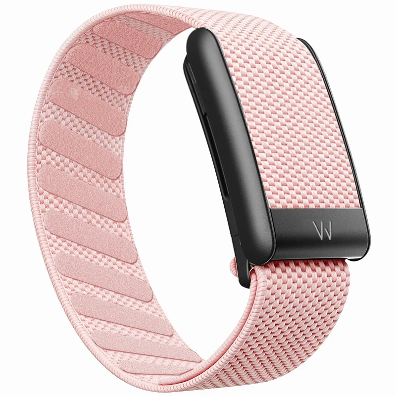 Zwarte zilver gouden band armband voor Whoop 5.0 Mg polsband met W logo band nylon geweven elastische Whoop sport vervangende banden