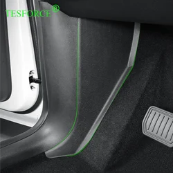 For Tesla Model Y 2021-2024 Center Console Side Anti-kick Pads Car Front Inside Outside TPE Protection Cover for Model Y HW 4.0