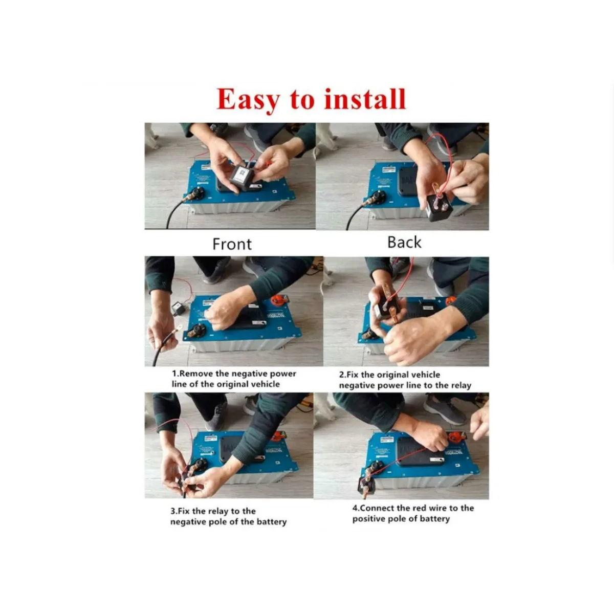 12V 200A Car Battery Remote Control Disconnect Switch Relay Power Cut-Off Starter Controller Anti-Theft