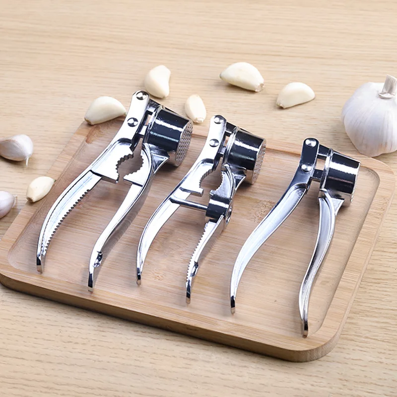 Kitchen Stainless Steel Garlic Smasher Squeezer Manual Press Grinding Tool Kitchen Accessories Garlic Press Crusher Mincer