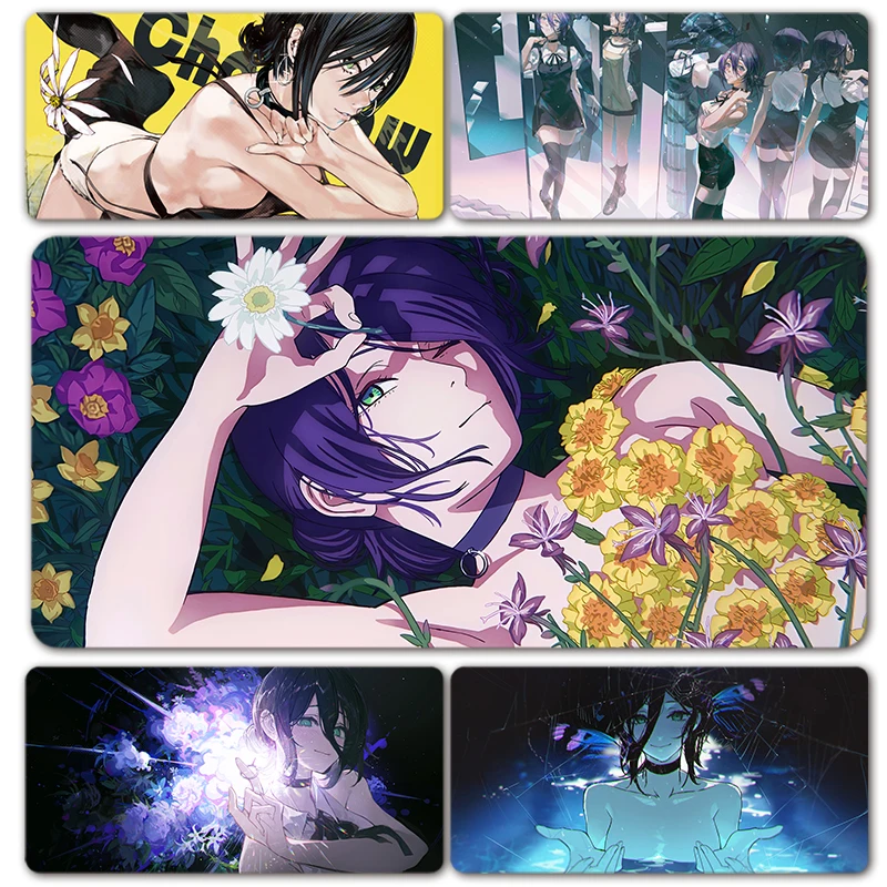 

1pc Large Mouse Pad Anime Girl Chainsaw Character Devil Reze Arc Mousepad XXL Keyboard Desk Mat