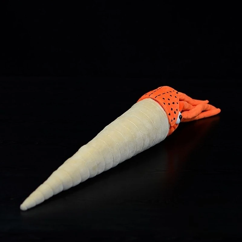 ZWY オリジナルリアルなオルソセラスぬいぐるみ、生き生きとした生き物のぬいぐるみ、先史時代のコレクタブルギフト、化石愛好家向け