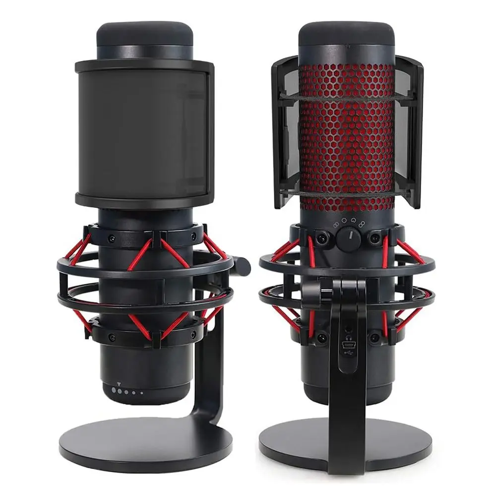 U Shape Microphone Windscreen Mask Universal Dedicated Wind Noise Microphone Pop Filter Reusable Shockproof Pop Net Shield Cover