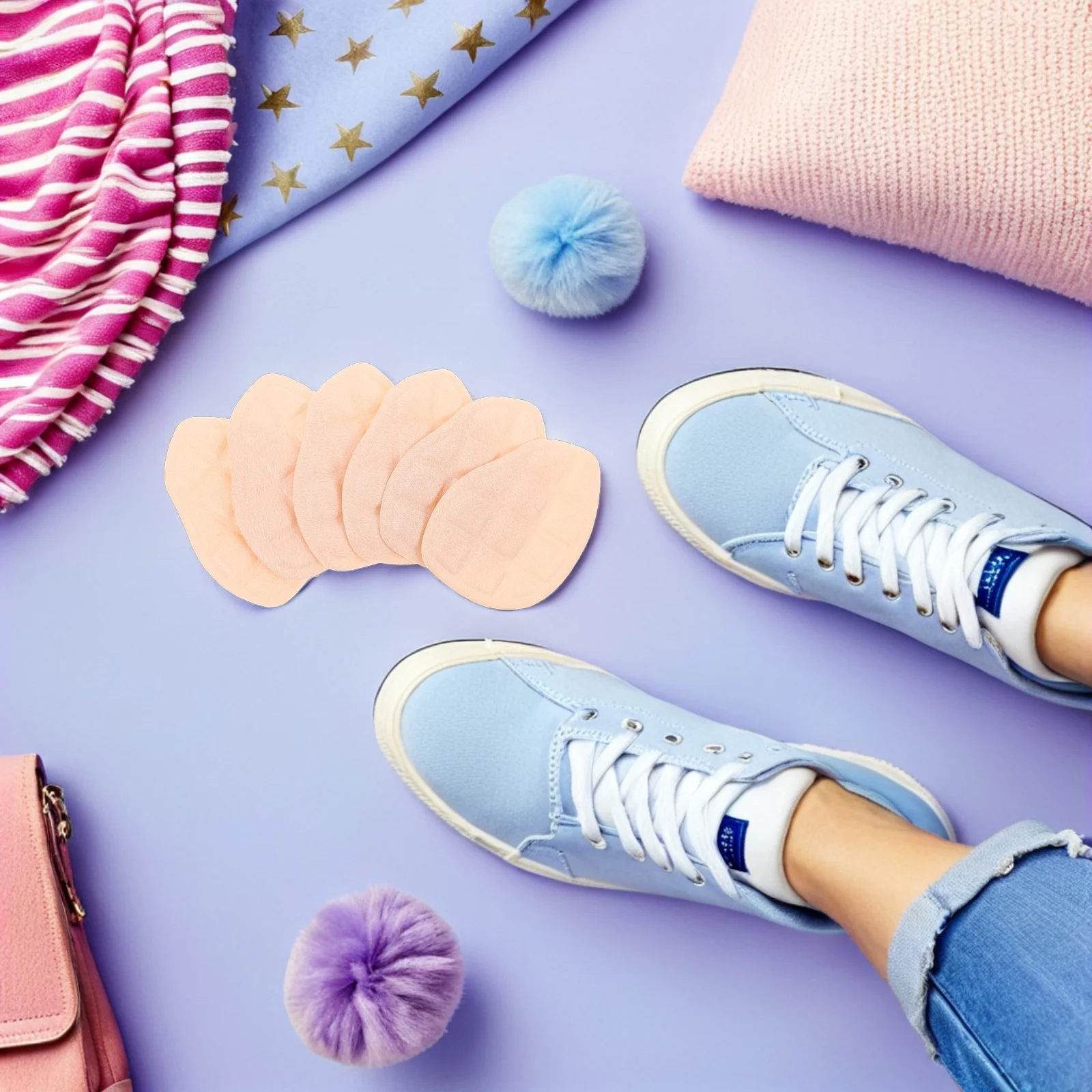 6 أزواج من وسائد مقدمة القدم نصف الحجم، وسادات أحذية للنساء غير قابلة للانزلاق، وسادات مريحة عالية الكعب ممتصة للصدمات وقابلة لإعادة الاستخدام #5