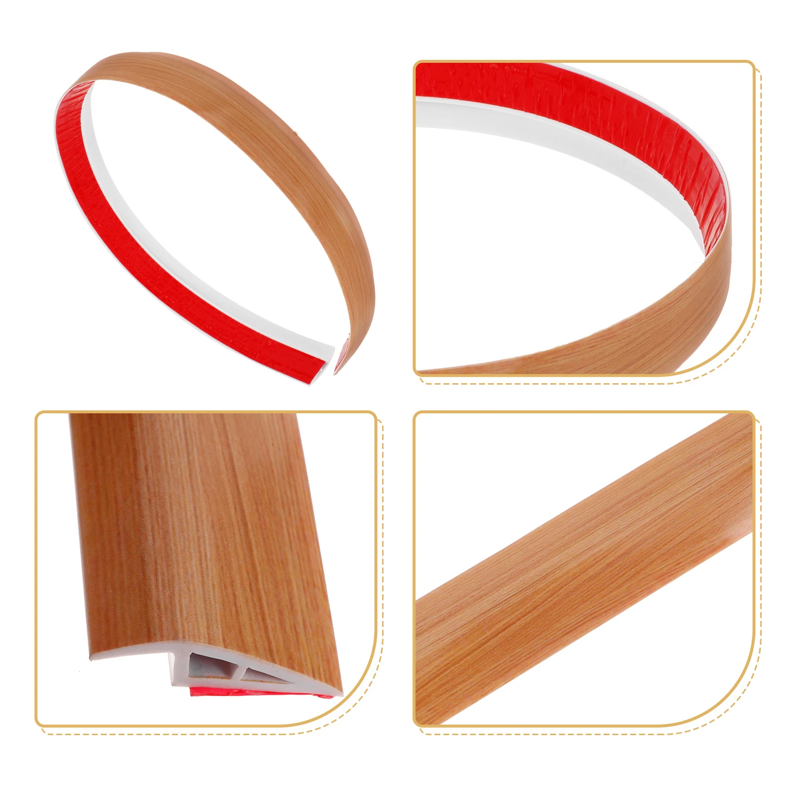 Threshold Ramp Strip Pvc Self-Adhesive Floor Transition For Doorways Sweeping Robot Wheelchair Home Office Garden Pathway Tool