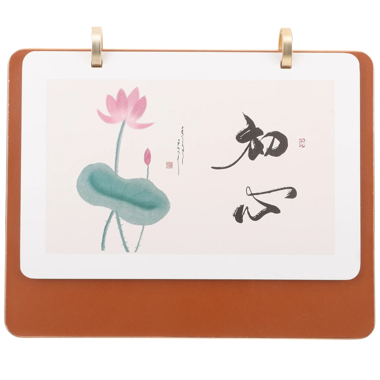 

2024 Desk Tabletop Standing Flip Calendar For Office Home Decorative Monthly Planner Wood Style Calendar Sturdy Base