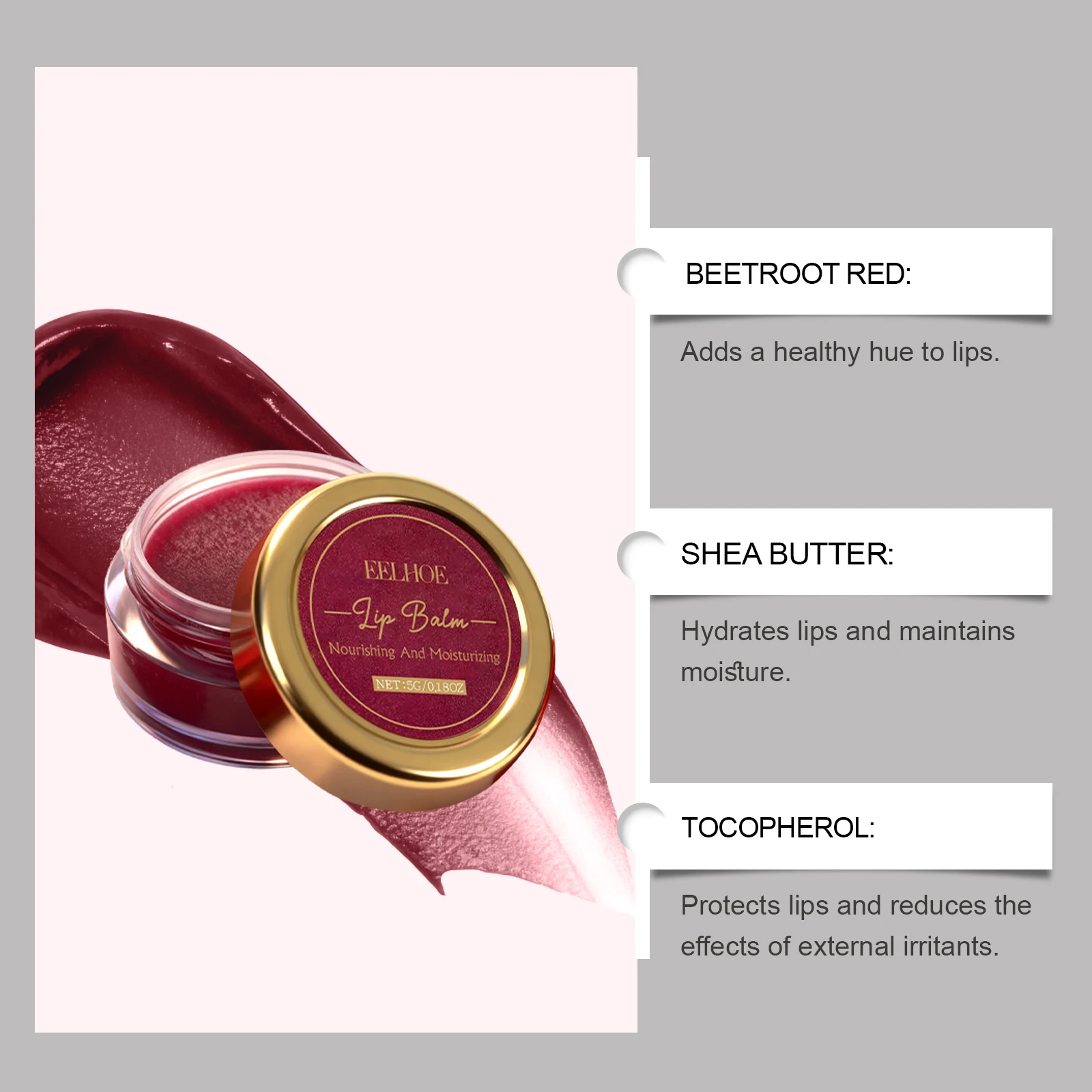 بلسم شفاه ملون باللون الأحمر ا - مراجعة Shea Butter Raw وسعره