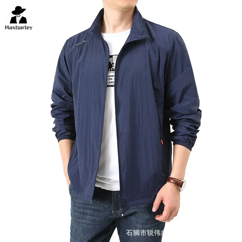 UV Sommer Sonnenschutz Kleidung Herren lässig dünne Kapuze schnell trocknende atmungsaktive Jacke Camping Angeln ultra dünne Haut Wind jacke