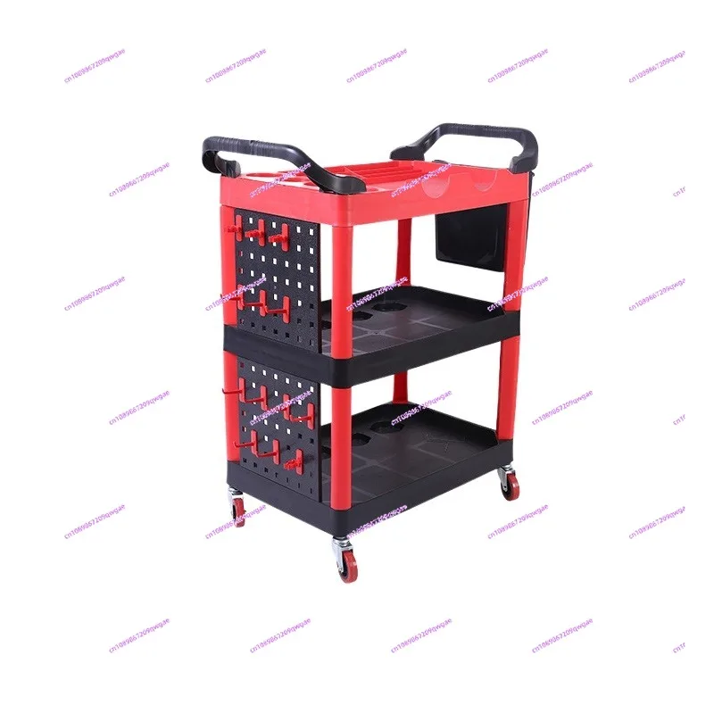 

Трехслойный многофункциональный инструмент для мойки автомобиля, напольная стойка для ремонта и обслуживания автомобилей, пластиковая тележка для хранения аппаратных инструментов