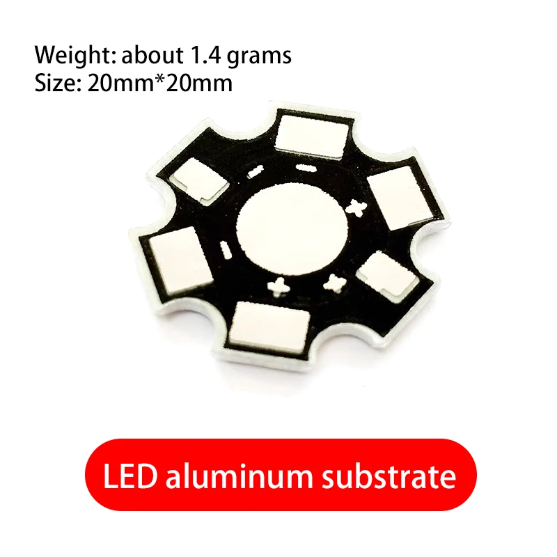 10PCS 1W/3W/5W LED Plum Cooling Plate/Aluminum Substrate NEW