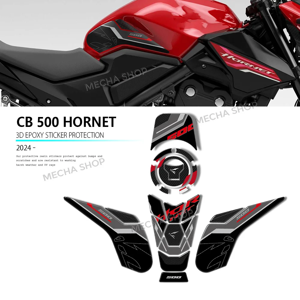 

Комплект наклеек для мотоцикла Hornet CB500 2024 2025 2026: 3D-наклейка для защиты бака мотоцикла