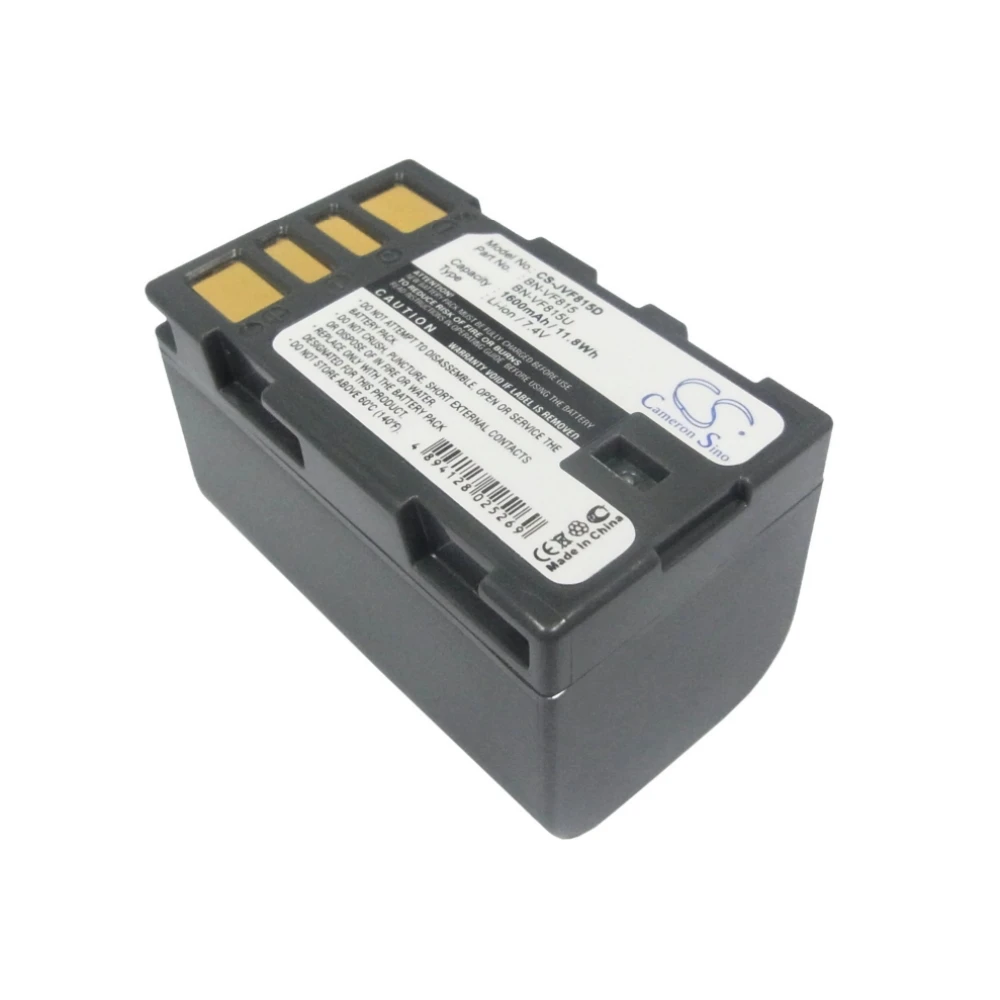 

Li-ion Camera Battery for JVC, 7.4V, 1600mAh, Compatible Models: EX-Z2000, GR-D720, GZ-X900EK, GZ-X900U