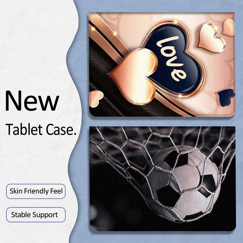 

Football Basketball Love Heart Gift For Samsung Galaxy Tab A7 A A8 A9 A11 S6 S11 10.1 10.4 10.5 Inch Lite PLus Soft Tablet Case