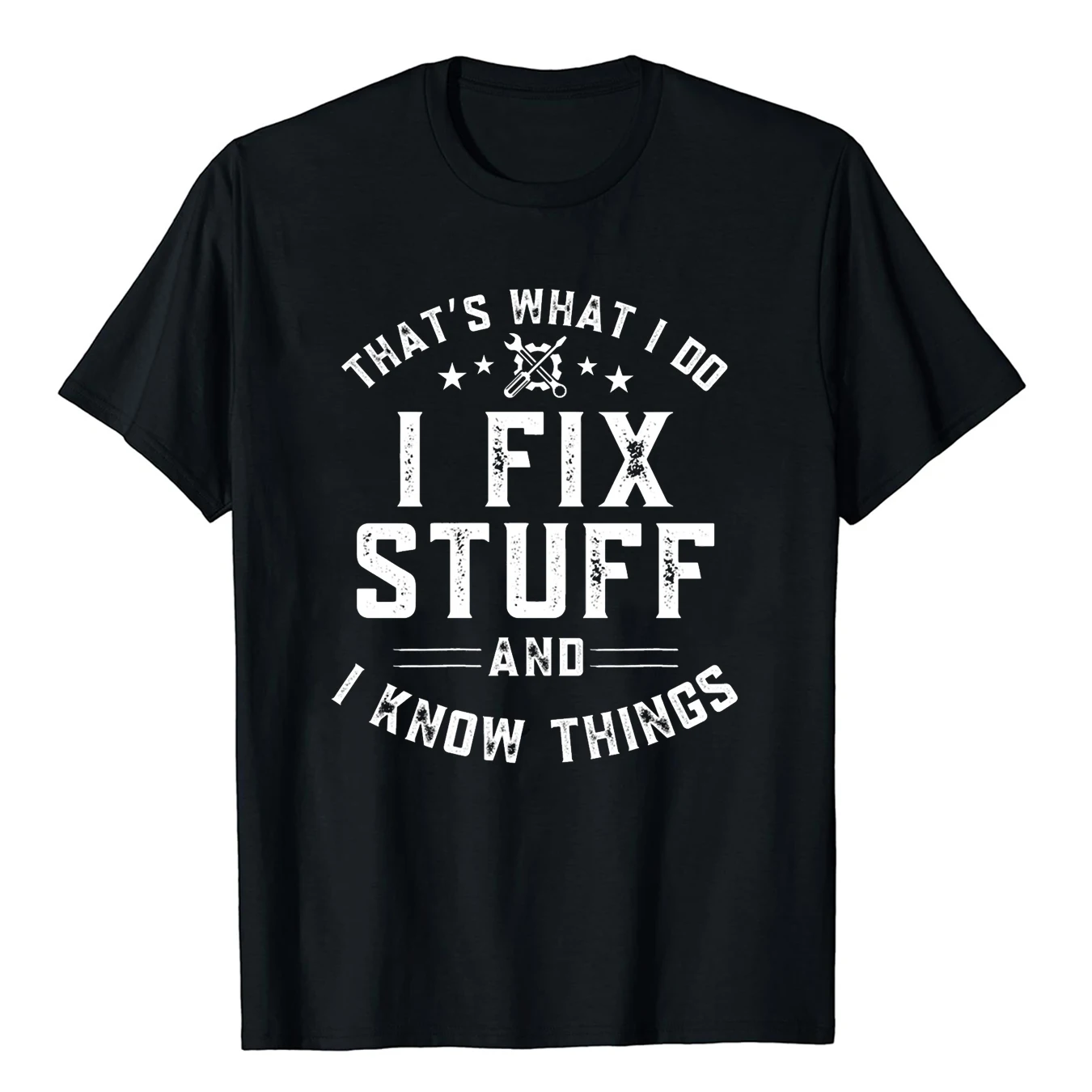 Funny I Fix Stuff Printed T-Shirt New Style Mechanic Engineer Garage Men's Short-sleev Ventilate O-neck Summer Casual Tee Shirt