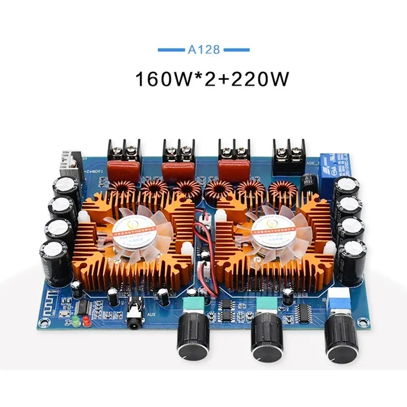 XH-A128 TDA7498E Bluetooth 5.0 160W*2+220W Stereo 2.1 Channel Digital Power Amplifier Board