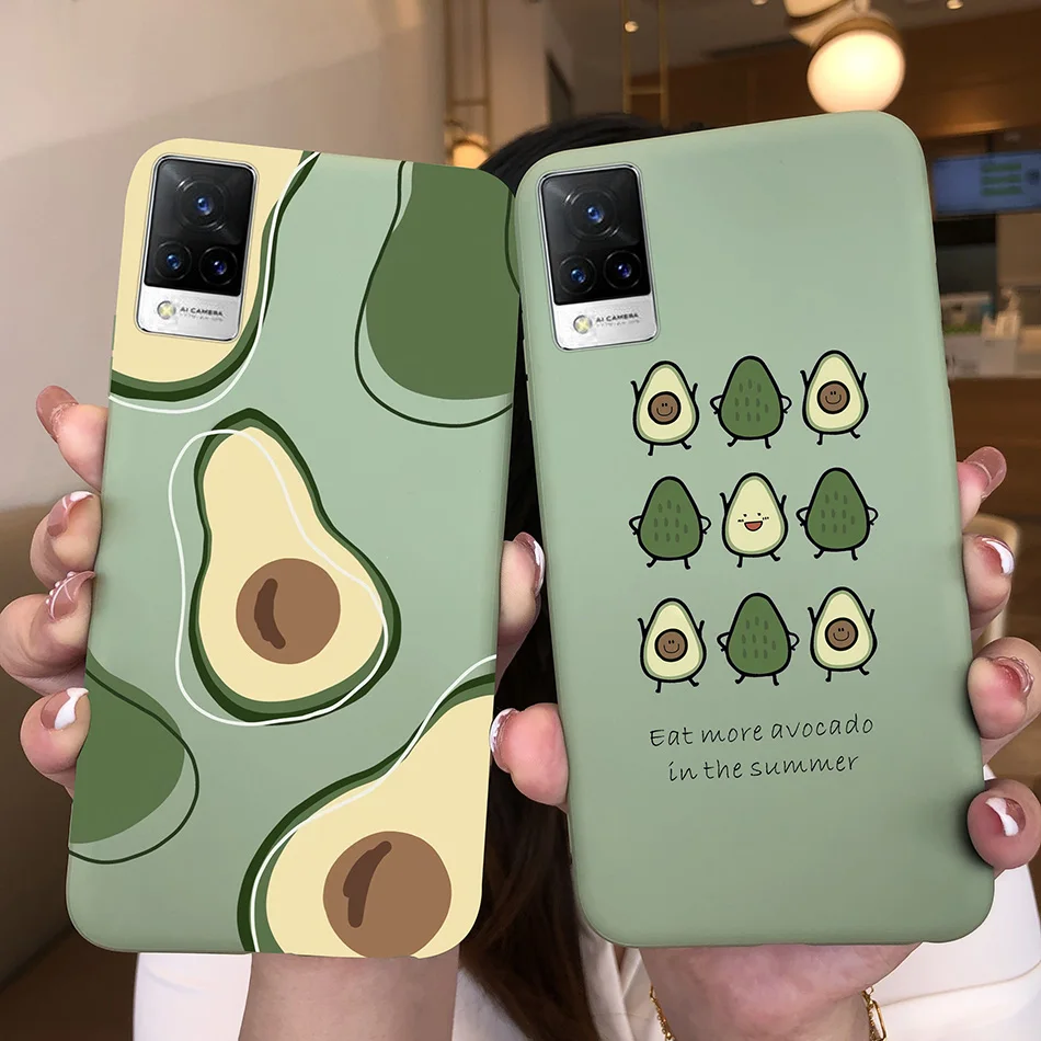 For Vivo V21 Case V2066 V2050 Soft Silicone Cute Painted Cover For Vivo V21E V 21 4g 5g Phone Cases Shockproof Bumper Slim Funda