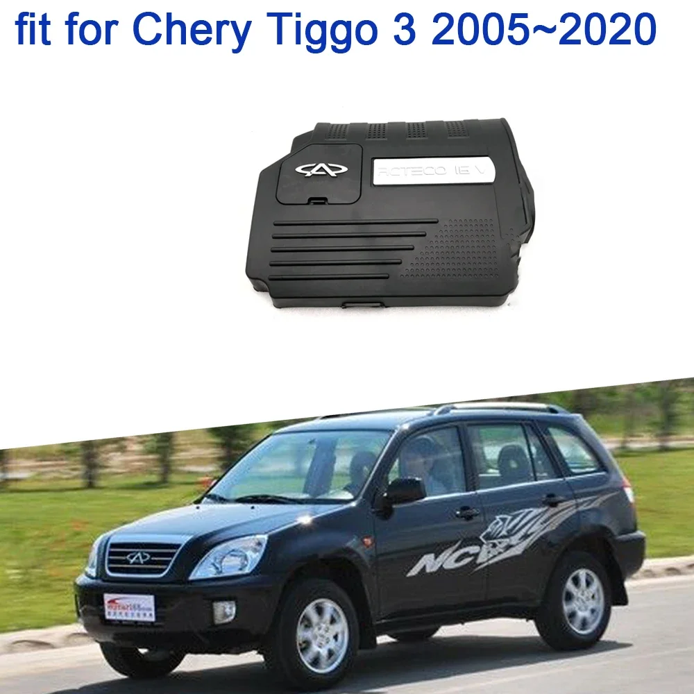 for Chery Tiggo 3 2005~2020 2017 2010 Accessories Car Engine Decoration Cover Sound Insulation Dust Cover Hood Decorative Trim